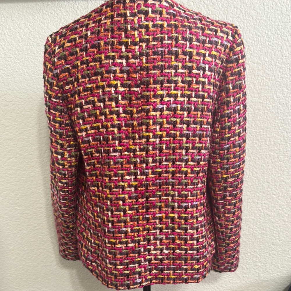 ✨Chico’s Multicolor Tweed  Blazer Jacket Chicos 1 - Picture 6 of 10